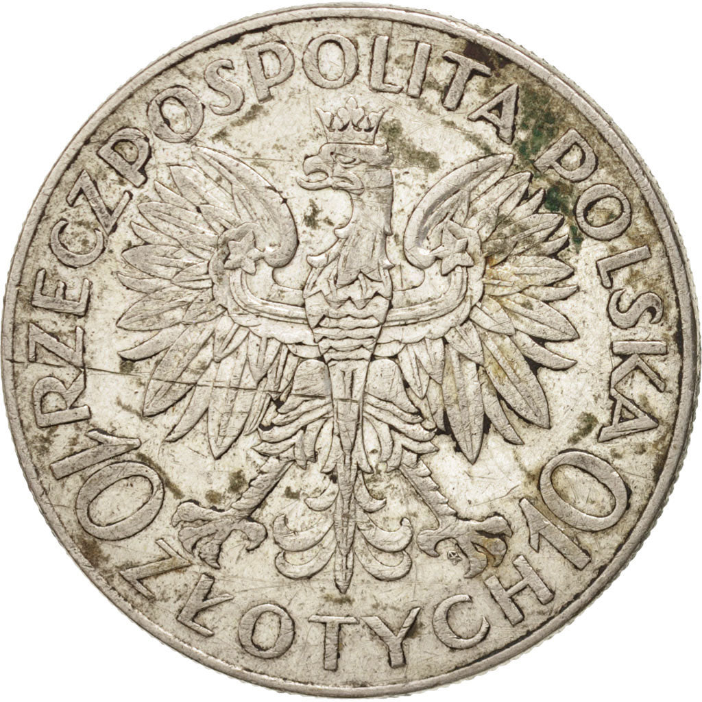 Monnaie, Pologne, 10 Zlotych, 1933, Warsaw, TTB+, Argent, KM:23