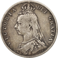 Coin, Great Britain, Victoria, 1/2 Crown, 1889, VF(30-35), Silver, KM:764