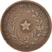 Paraguay, 4 Centesimos, 1870, BB, Rame, KM:4.1