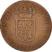 Spain, CATALONIA, Ferdinand VII, Quarto, 1813, Madrid, VF(30-35), Copper, KM:119