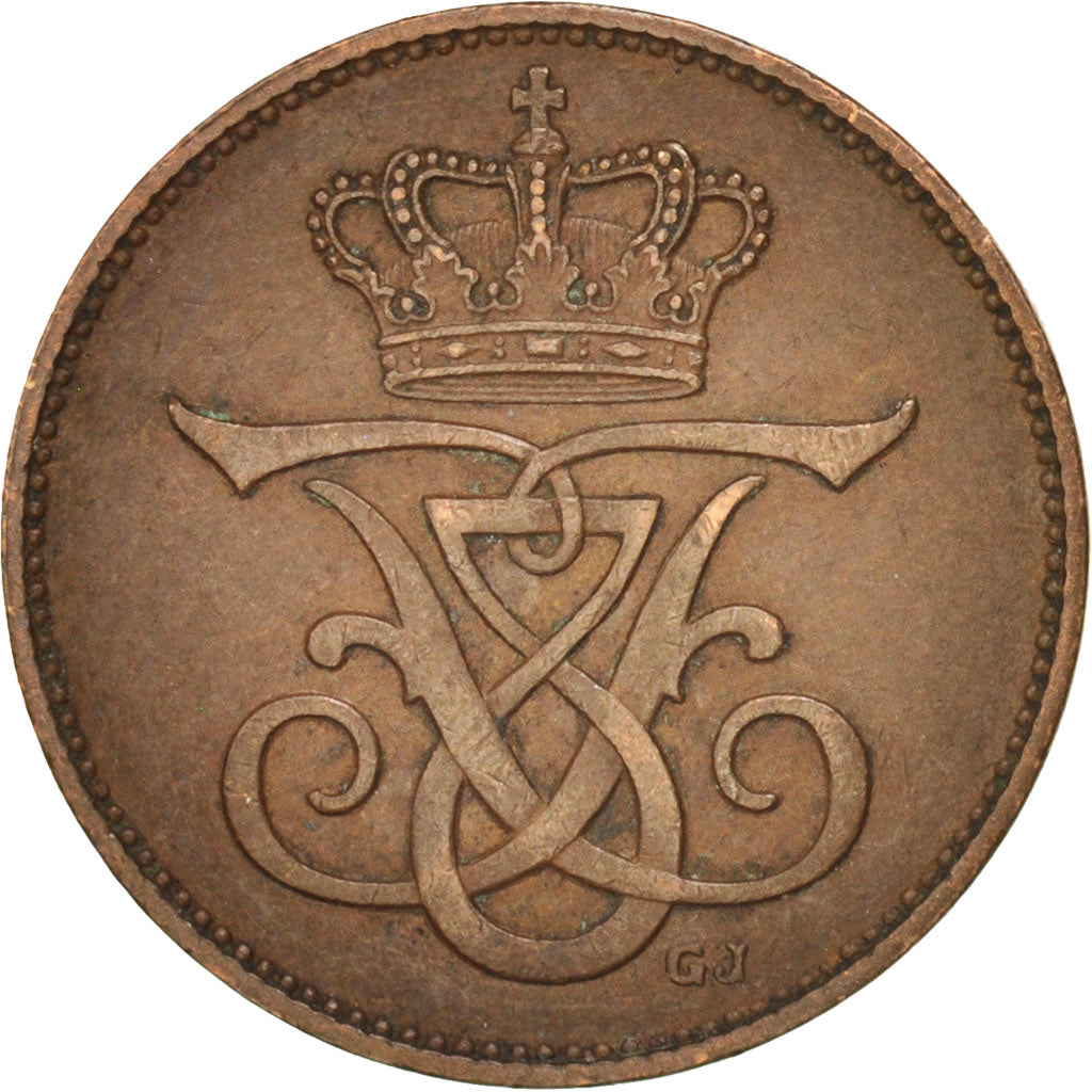 Denmark, Frederik VIII, 2 Öre, 1907, Copenhagen, AU(50-53), Bronze, KM:805
