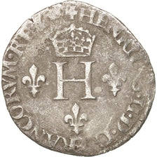 France, Demi Gros de Nesle, 1551, Paris, VF(20-25), Billon, Duplessy:995