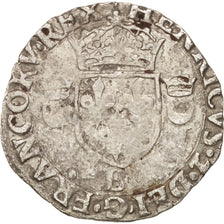 Coin, France, Douzain aux croissants, 1551, Rouen, VF(20-25), Billon