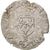 Moneda, Francia, Douzain aux croissants, 1551, Rouen, BC+, Vellón, Duplessy:997