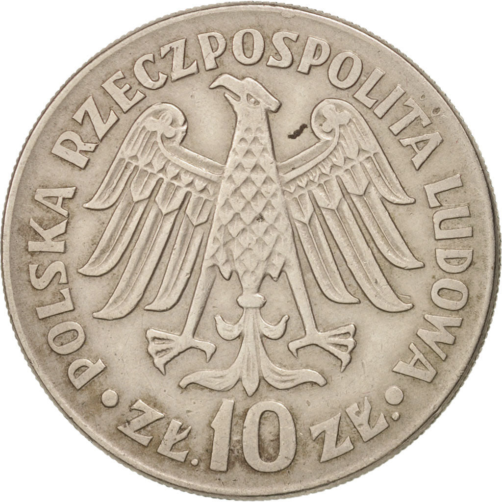 Coin, Poland, 10 Zlotych, 1964, Warsaw, AU(50-53), Copper-nickel, KM:52.1