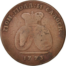 MOLDAVIA & WALLACHEA, 2 Para 3 Kopeck, 1773, , F(12-15), Bronze