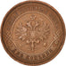 Russland, Nicholas II, 2 Kopeks, 1915, Petrograd, AU(50-53), Copper, KM:10.3
