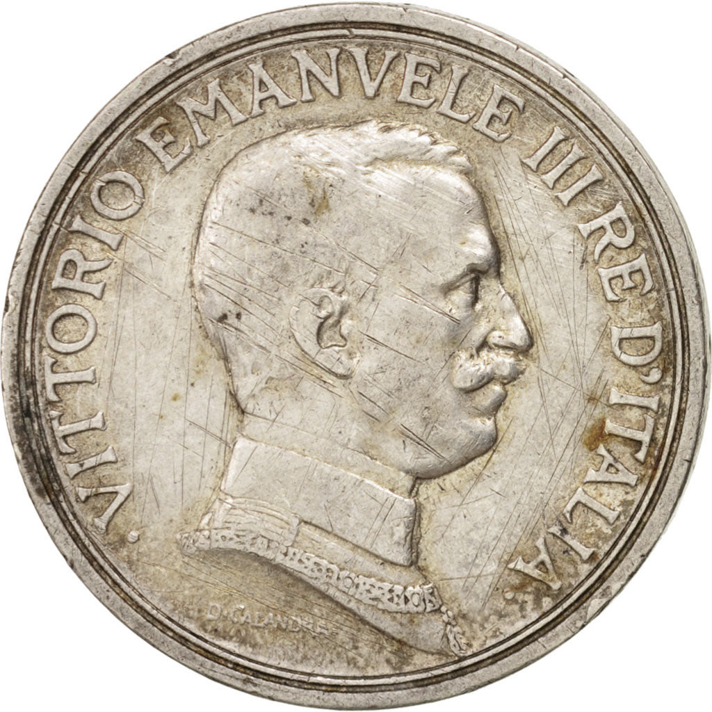 Monnaie, Italie, Vittorio Emanuele III, 2 Lire, 1916, Rome, TTB, Argent, KM:55