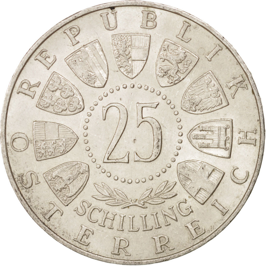 Münze, Österreich, 25 Schilling, 1956, Vienne, SS+, Silber, KM:2881