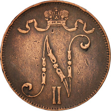 Finland, Nicholas II, 5 Pennia, 1901, EF(40-45), Copper, KM:15