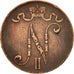 Finland, Nicholas II, 5 Pennia, 1901, EF(40-45), Copper, KM:15