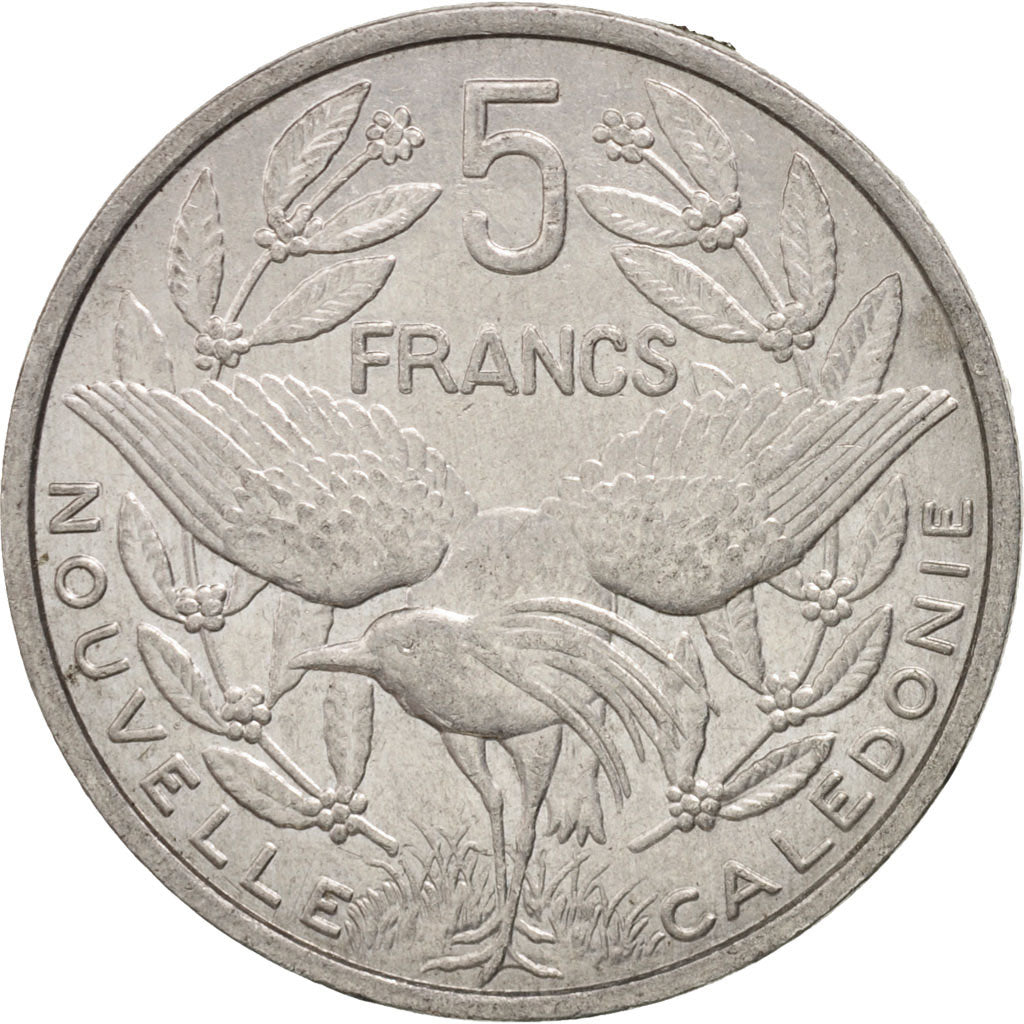 Monnaie, Nouvelle-Calédonie, 5 Francs, 1992, Paris, TTB+, Aluminium, KM:16