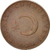 Turkey, 10 Kurus, 1967, AU(50-53), Bronze, KM:891.1