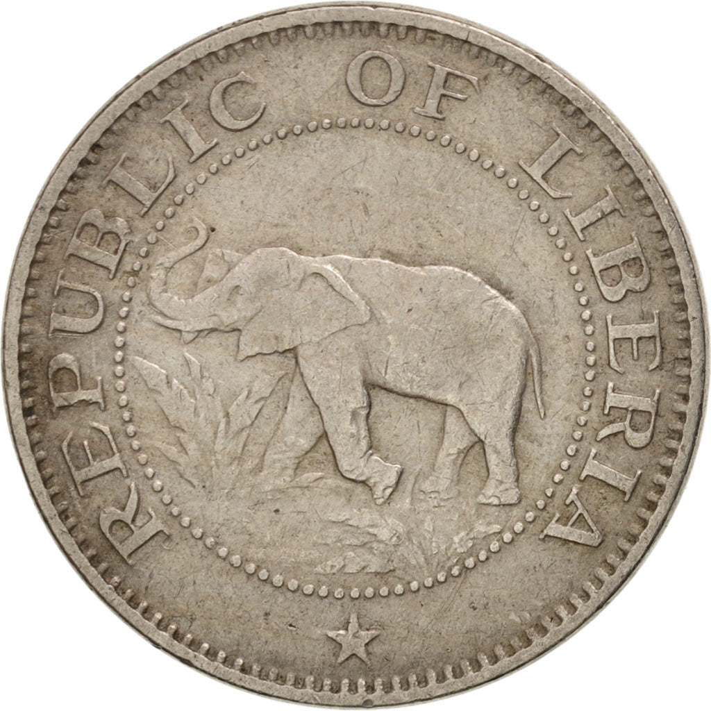 Liberia, 5 Cents, 1960, AU(50-53), Copper-nickel, KM:14
