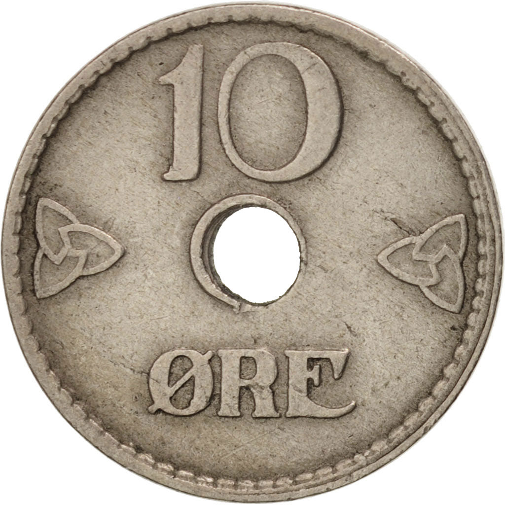 Norway, Haakon VII, 10 Öre, 1925, Royal Norwegian Mint, AU(50-53)