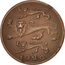 Estonia, Sent, 1929, AU(55-58), Bronze, KM:10