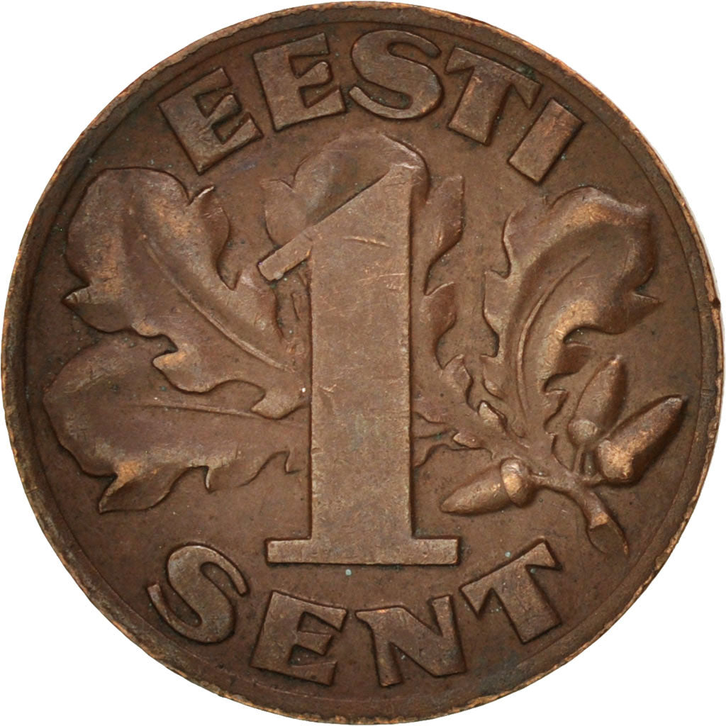 Estonia, Sent, 1929, AU(55-58), Bronze, KM:10