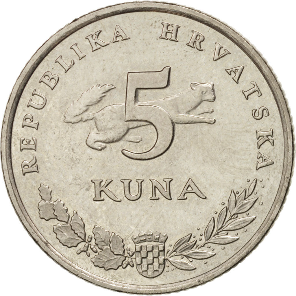 Monnaie, Croatie, 5 Kuna, 2009, SUP, Copper-Nickel-Zinc, KM:11