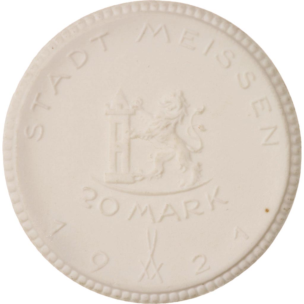Coin, Germany, 20 Mark, 1921, AU(55-58), Porcelain
