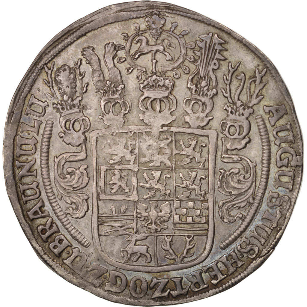 German States, BRUNSWICK-WOLFENBUTTEL, Thaler, 1657, Brunswick, AU(50-53)