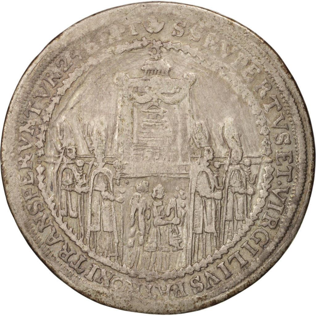 Munten, OOSTENRIJKSE STATEN, SALZBURG, Paris, 1/2 Thaler, 1628, Salzburg, FR+
