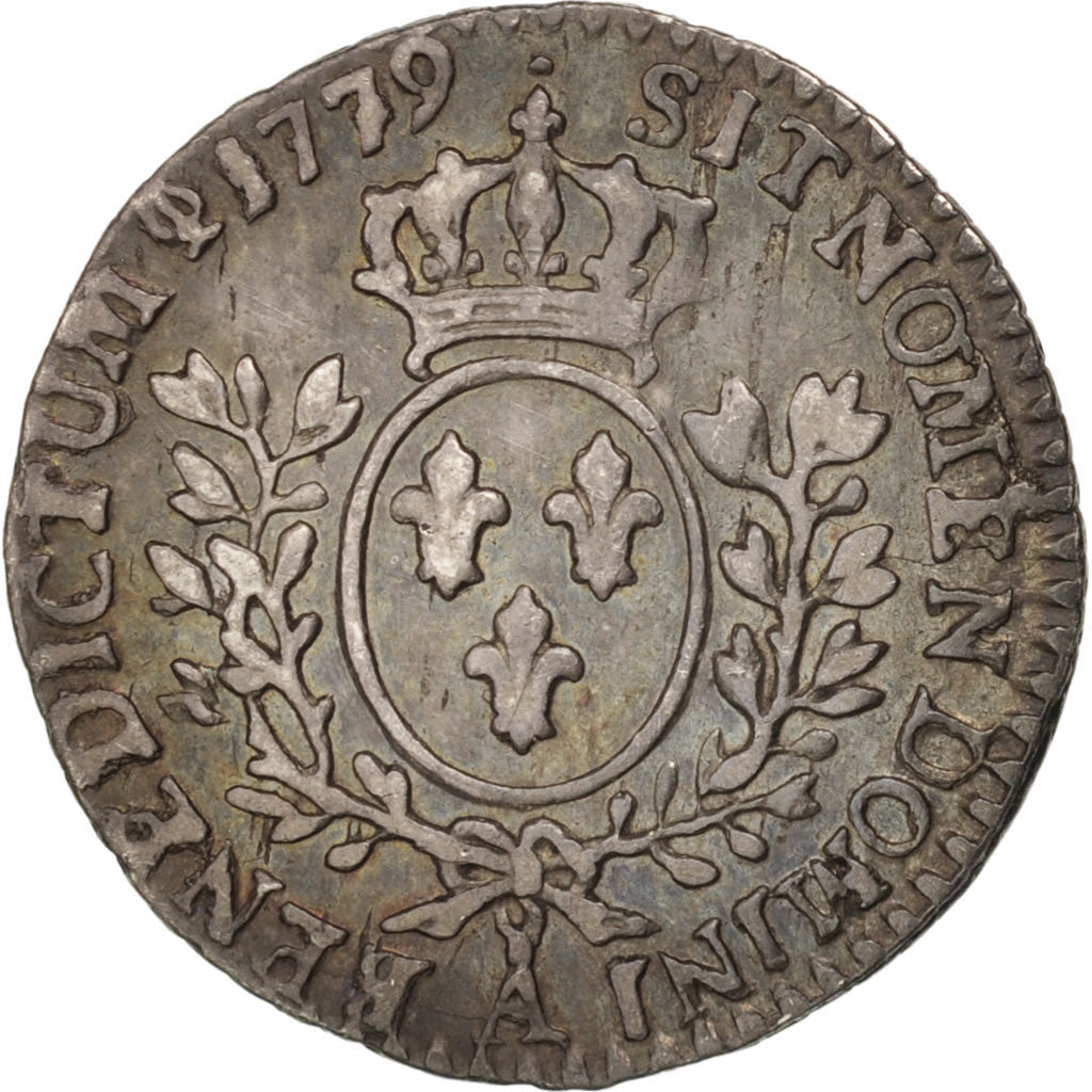 France, 1/20 Ecu, 1779, Paris, EF(40-45), Silver