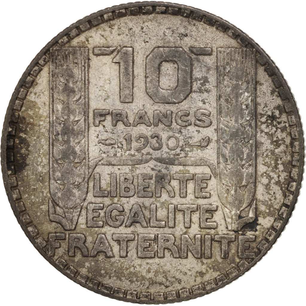 France, Turin, 10 Francs, 1930, Paris, VF(30-35), Silver, KM:878