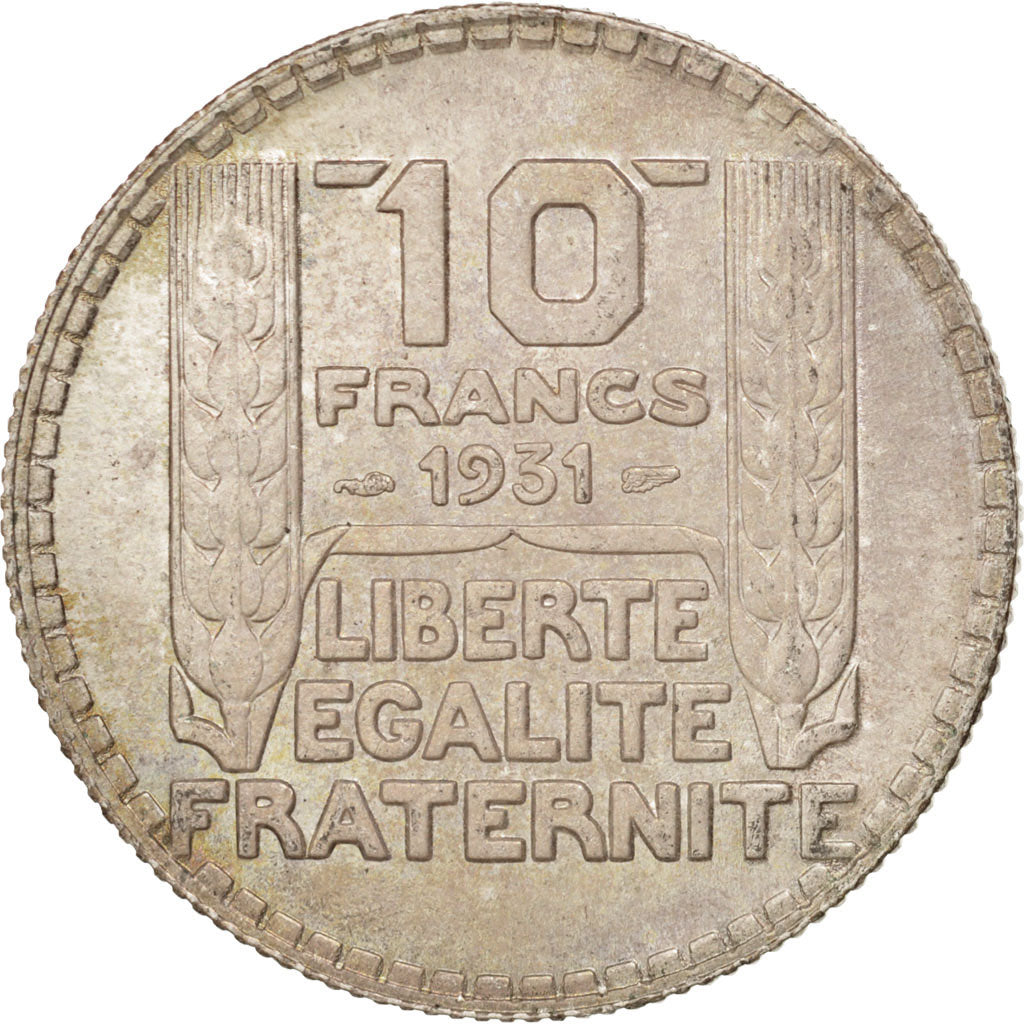 Coin, France, Turin, 10 Francs, 1931, Paris, MS(60-62), Silver, KM:878