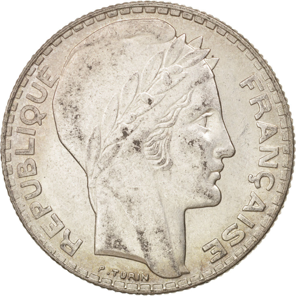 Coin, France, Turin, 10 Francs, 1938, Paris, MS(60-62), Silver, KM:878