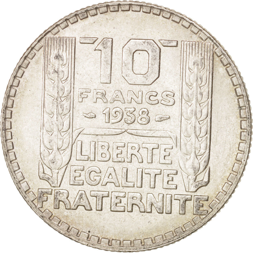 Coin, France, Turin, 10 Francs, 1938, Paris, MS(60-62), Silver, KM:878