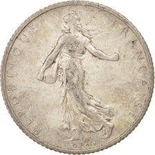 France, Semeuse, Franc, 1912, Paris, EF(40-45), Silver, KM:844.1