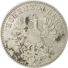 GERMAN STATES, 6 Kreuzer, 1852, KM #3, VF(30-35), Silver, 2.50
