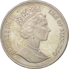 Isle of Man, Elizabeth II, Crown, 1990, Pobjoy Mint, AU(55-58), Copper-nickel