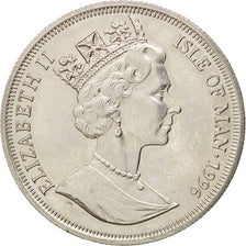 Isle of Man, Elizabeth II, Crown, 1996, Pobjoy Mint, AU(55-58), Copper-nickel