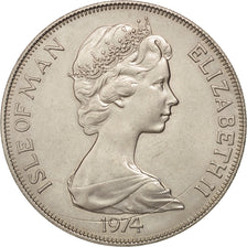 Isle of Man, Elizabeth II, Crown, 1974, Pobjoy Mint, SUP, Copper-nickel, KM:30