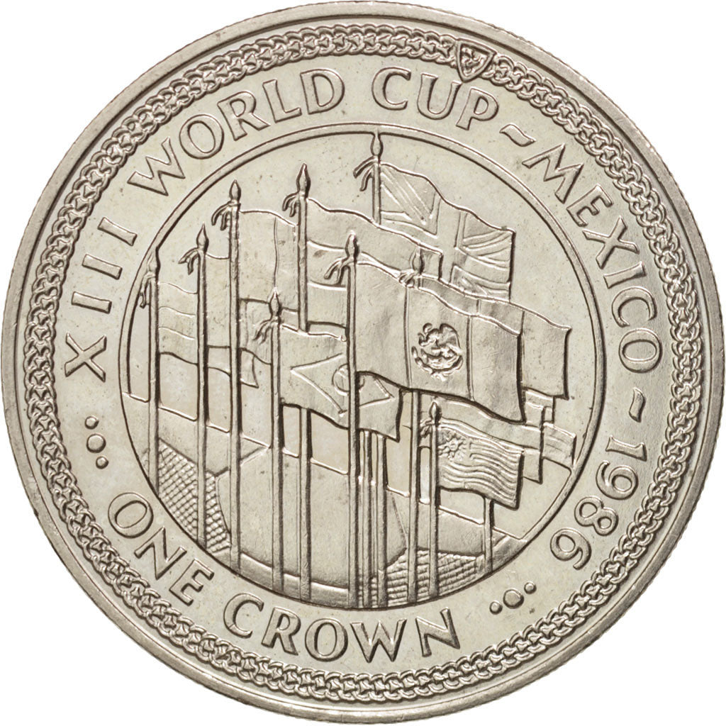 Isle of Man, Elizabeth II, Crown, 1986, Pobjoy Mint, SUP, Copper-nickel, KM:165