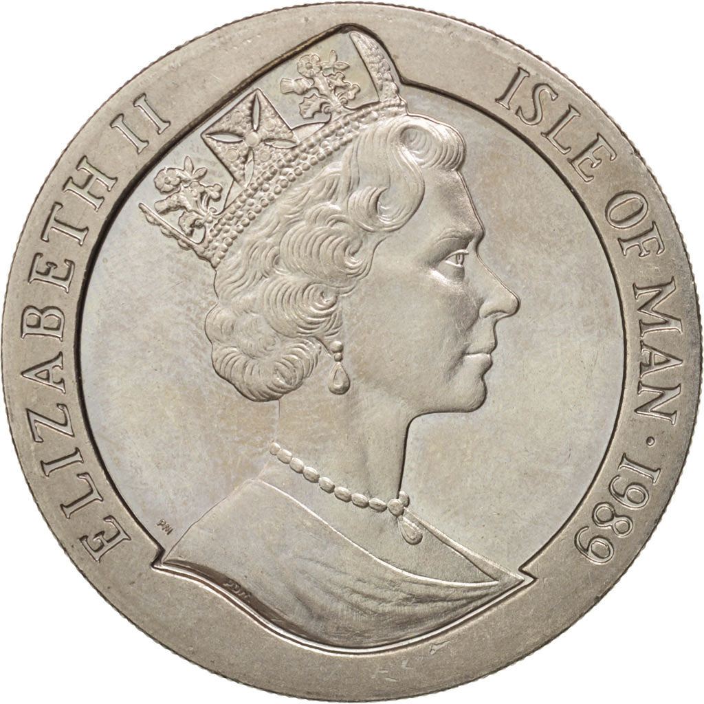 Isle of Man, Elizabeth II, Crown, 1989, Pobjoy Mint, SUP, Copper-nickel, KM:246