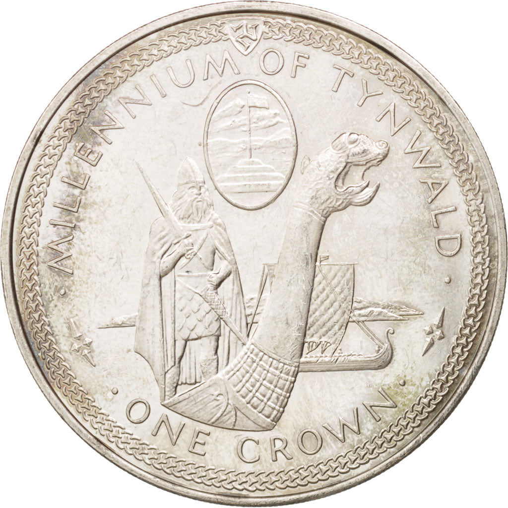 Isle of Man, Elizabeth II, Crown, 1979, Pobjoy Mint, AU(50-53), Copper-nickel