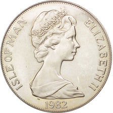 Isle of Man, Elizabeth II, Crown, 1982, Pobjoy Mint, AU(55-58), Copper-nickel