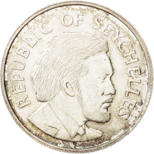 Seychelles, 25 Rupees, 1977, British Royal Mint, AU(50-53), Silver, KM:38
