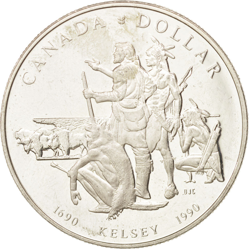 Canada, Elizabeth II, Dollar, 1990, Royal Canadian Mint, Ottawa, AU(55-58)