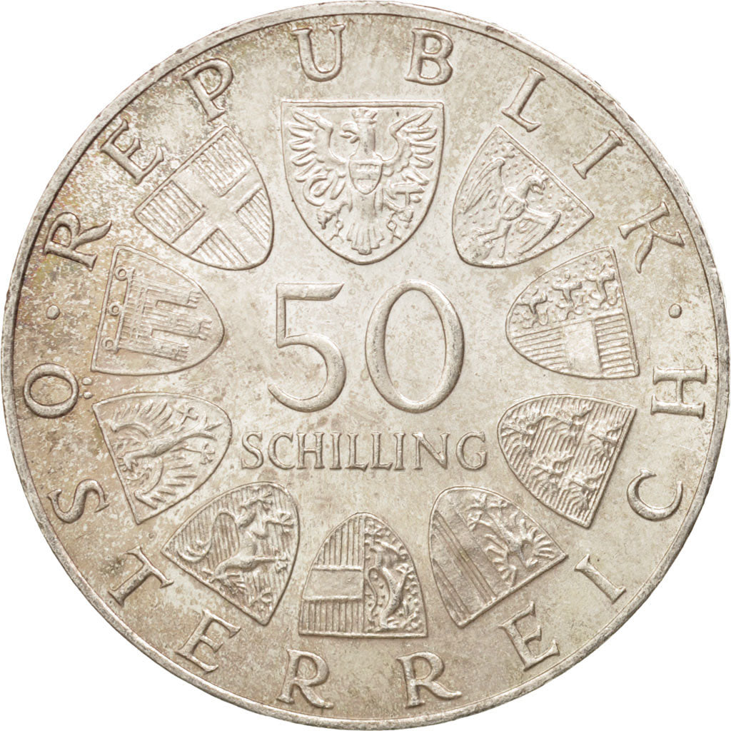 Austria, 50 Schilling, 1974, Vienne, AU(55-58), Silver, KM:2920