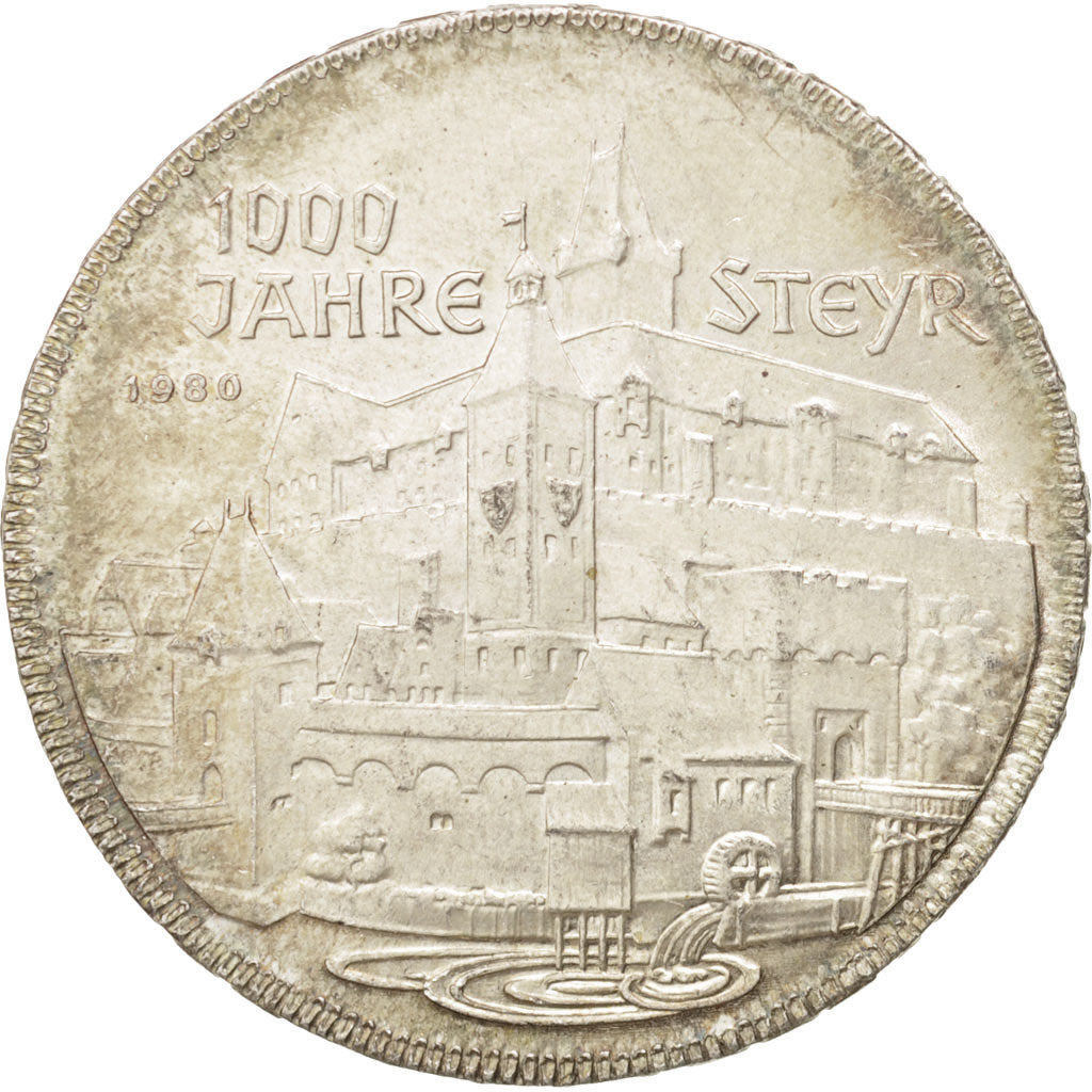 Coin, Austria, 500 Schilling, 1980, Vienne, MS(60-62), Silver, KM:2947