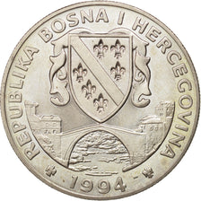 BOSNIA-HERZEGOVINA, 500 Dinara, 1994, AU(55-58), Copper-nickel