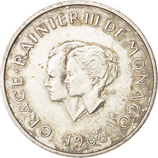 Monaco, 10 Francs, 1966, AU(55-58), Silver, KM:M1