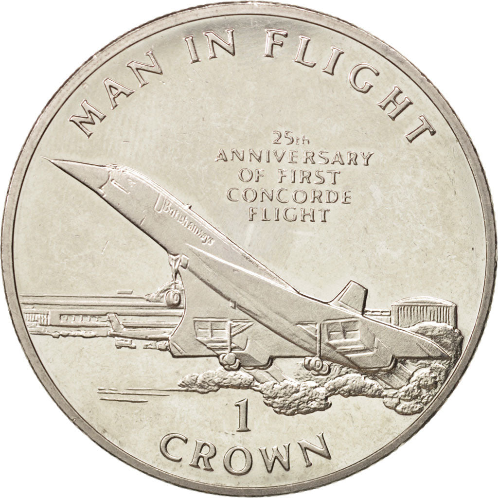 Isle of Man, Elizabeth II, Crown, 1994, Pobjoy Mint, AU(55-58), Copper-nickel