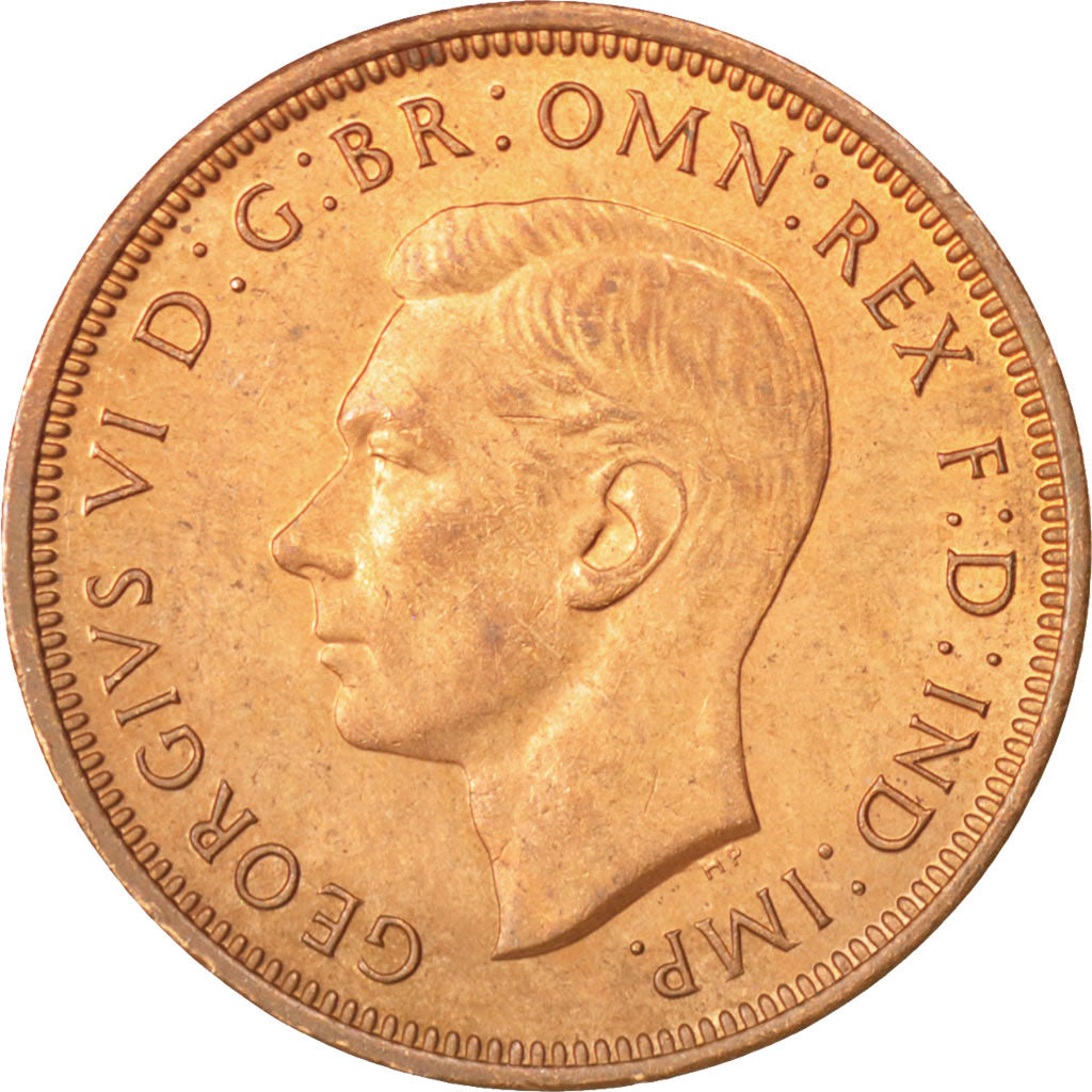 Great Britain, George VI, 1/2 Penny, 1942, MS(60-62), Bronze