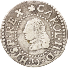Spain, BARCELONA, Real, Croat, 1677, Barcelone, EF(40-45), Silver, KM:40