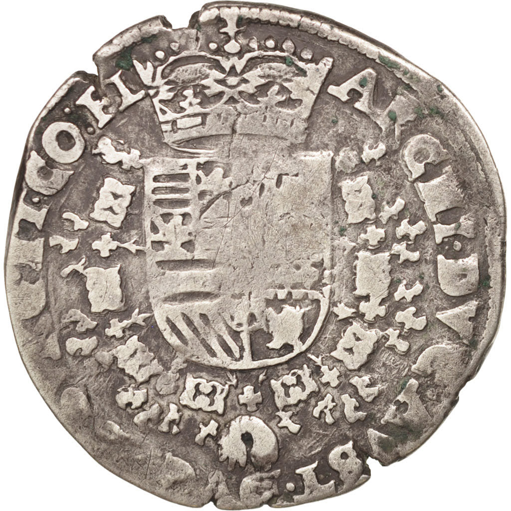 Spanish Netherlands, FLANDERS, 1/4 Patagon, Bruges, VF(30-35)