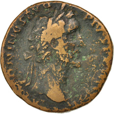 Antoninus Pius, Sestertius, 165, Roma, VF(20-25), Bronze, RIC:964